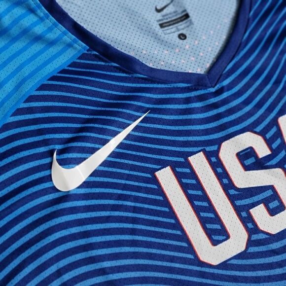 Nike Elite Pro USA Olympics Team Track Field Running Singlet Blue Men's Size L - Picture 10 of 10
